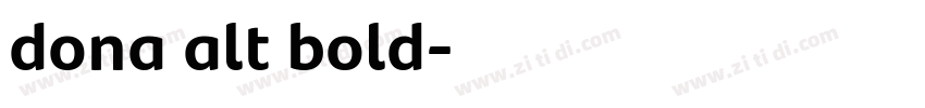 dona alt bold字体转换